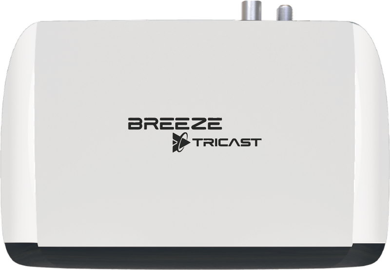 Tricast chassis with the aerial and LNB connectors on the rear edge